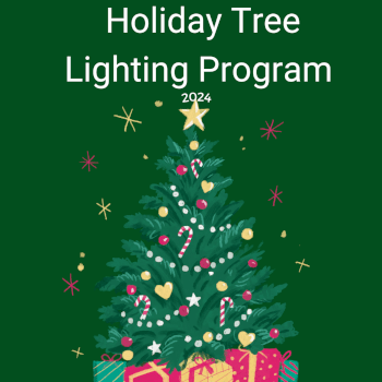 Deep Pond Illustrative Patterned Christmas Tree Instagram Post